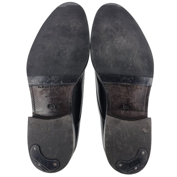 To Boot New York Adam Derrick Italy Men's 10.5 Black Leather Monk Strap Loafers - Picture 4 of 10